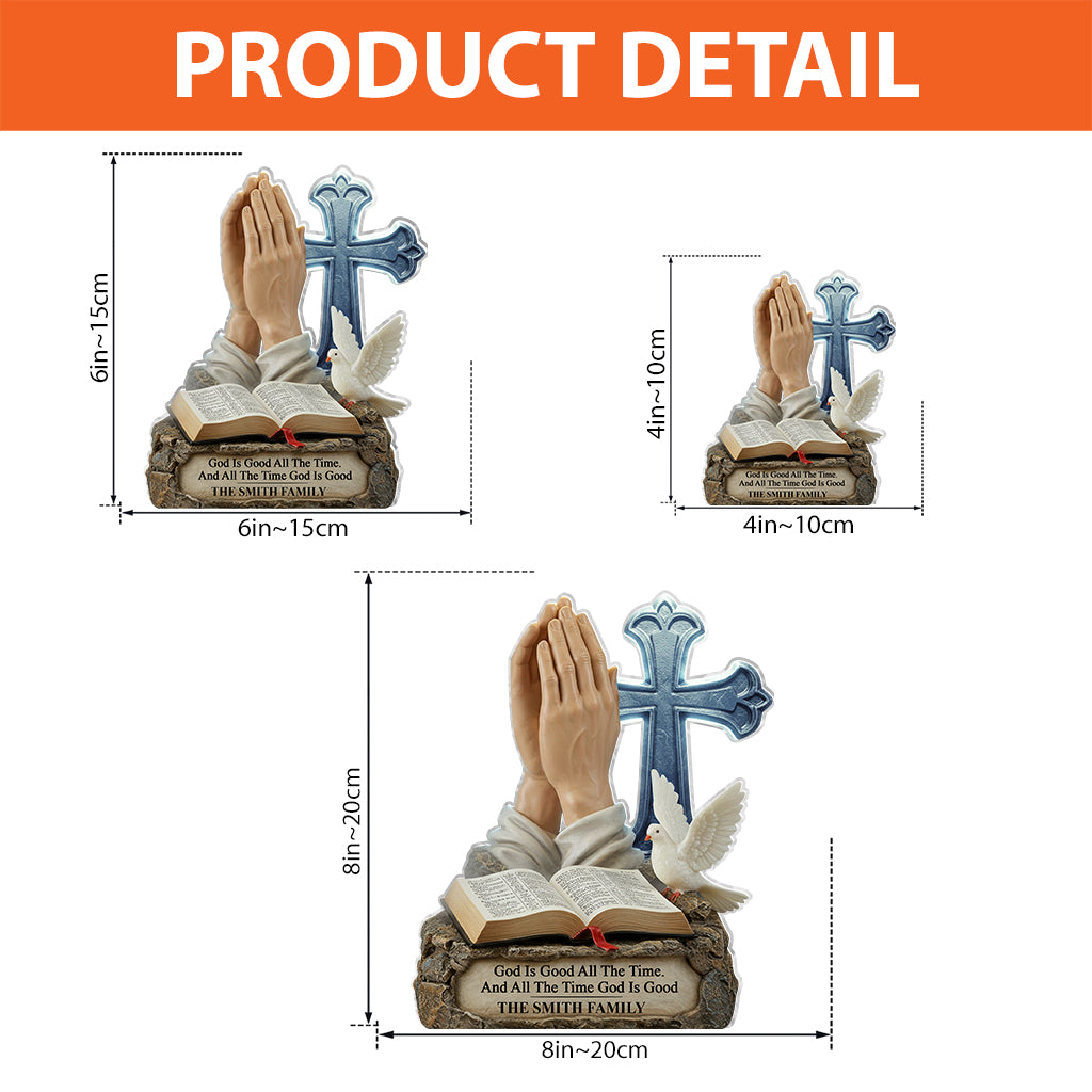 Gott ist gut – Personalisierte christliche Acrylplakette in individueller Form