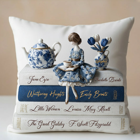 Love Books - Personalized Book Throw Pillow