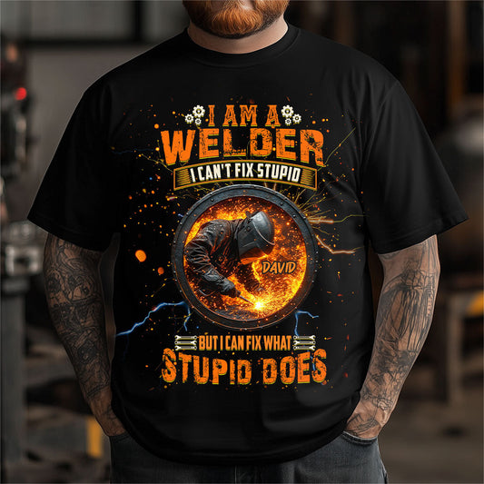 Geschenk für Schweißer – Personalisiertes Schweißer-T-Shirt und Hoodie