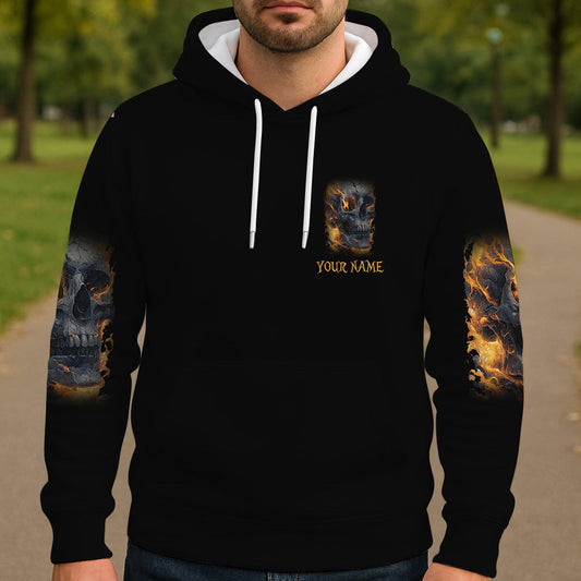Leuchtendes Skelett – Personalisiertes Totenkopf-Shirt