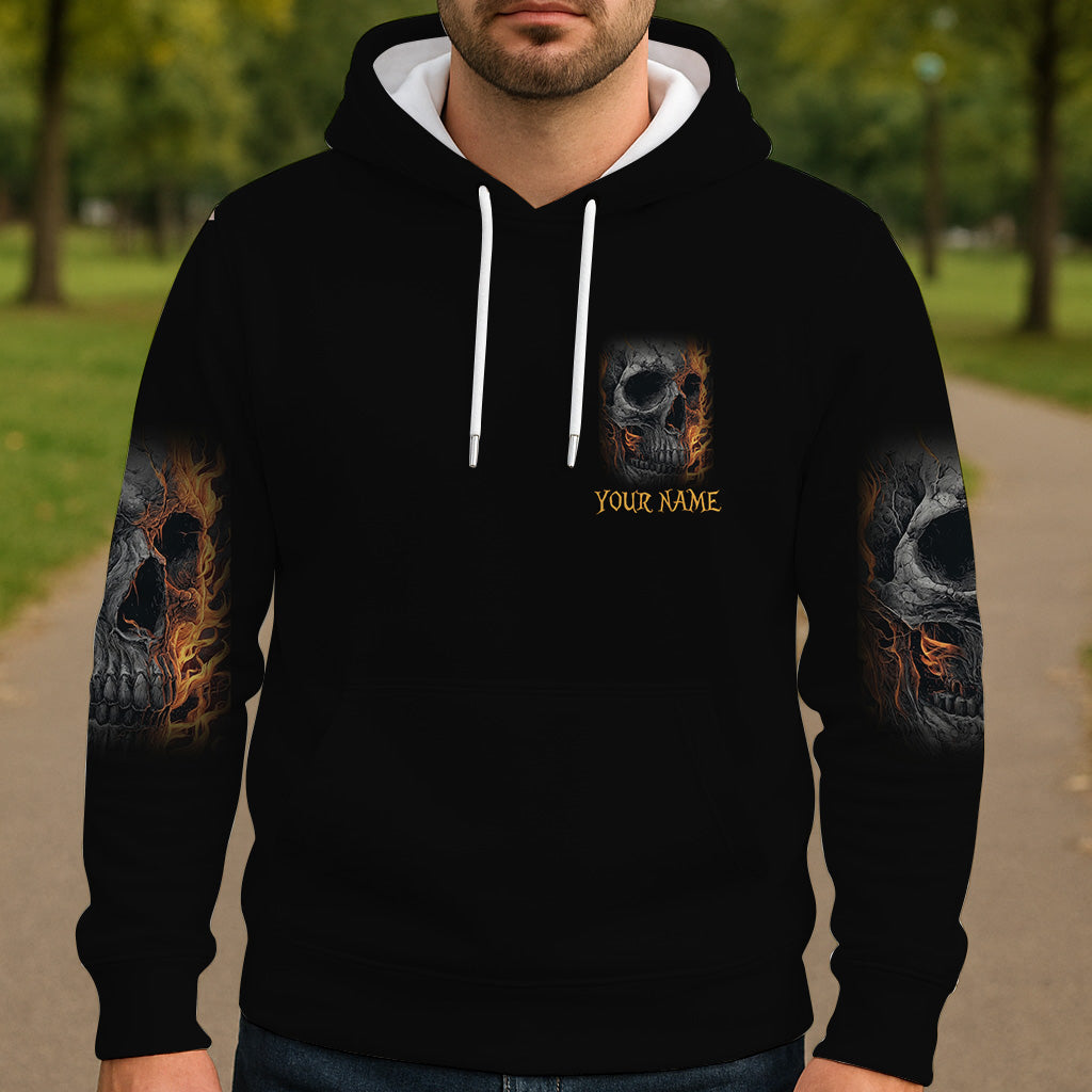 Leuchtendes Skelett – Personalisiertes Totenkopf-Shirt