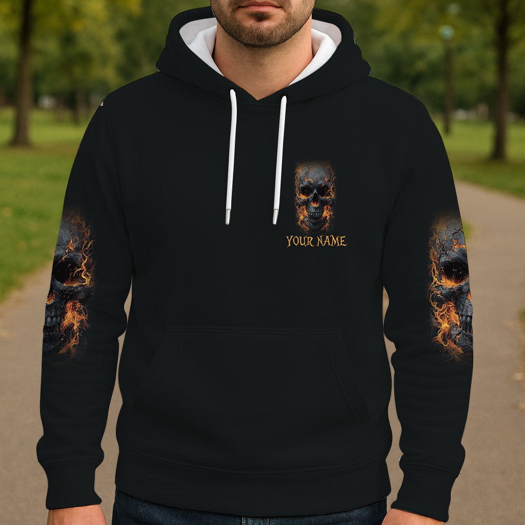 Leuchtendes Skelett – Personalisiertes Totenkopf-Shirt