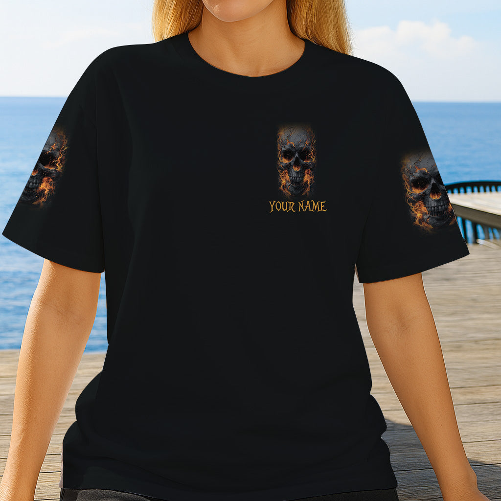 Leuchtendes Skelett – Personalisiertes Totenkopf-Shirt
