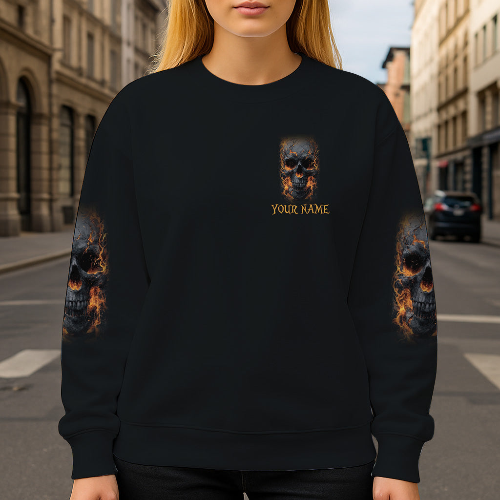 Leuchtendes Skelett – Personalisiertes Totenkopf-Shirt