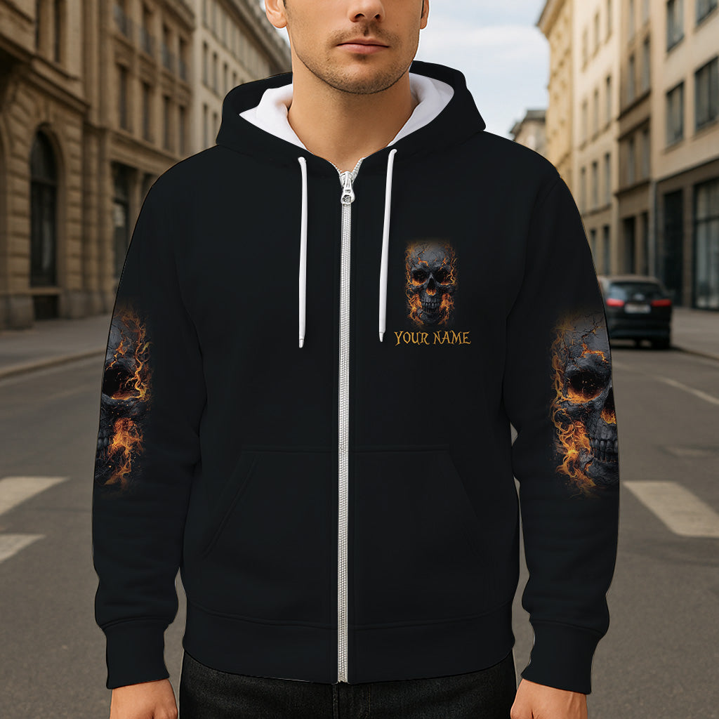 Leuchtendes Skelett – Personalisiertes Totenkopf-Shirt