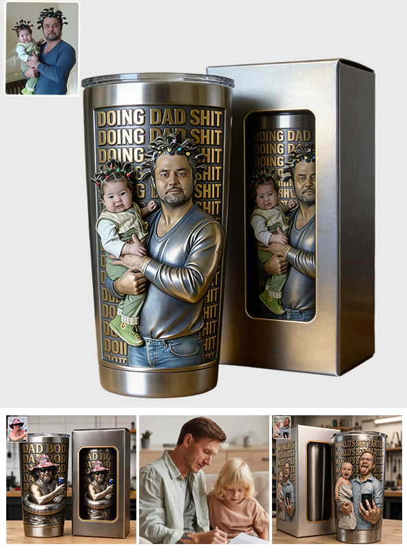 Lustige Geschenke für Väter - Personalisierter Vater-Tumbler mit Geschenkbox