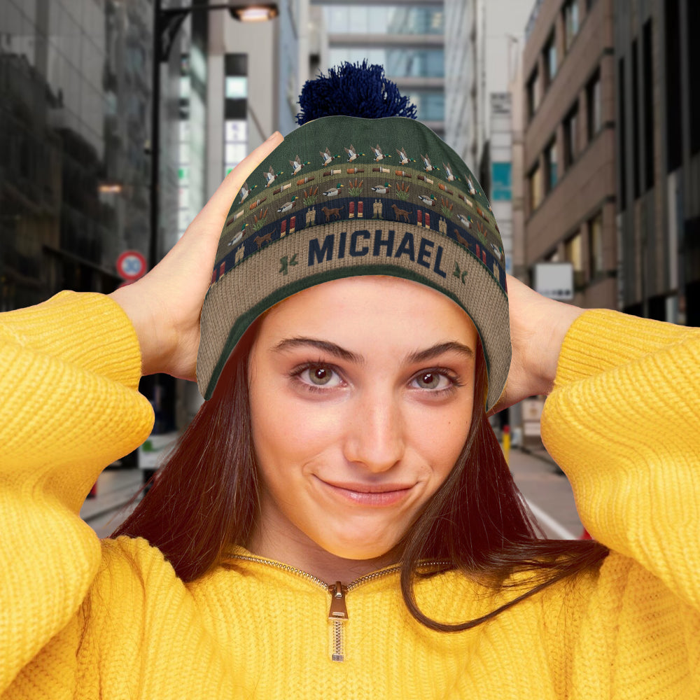 Duck Hunting Season - Personalized Hunting Beanie Hat