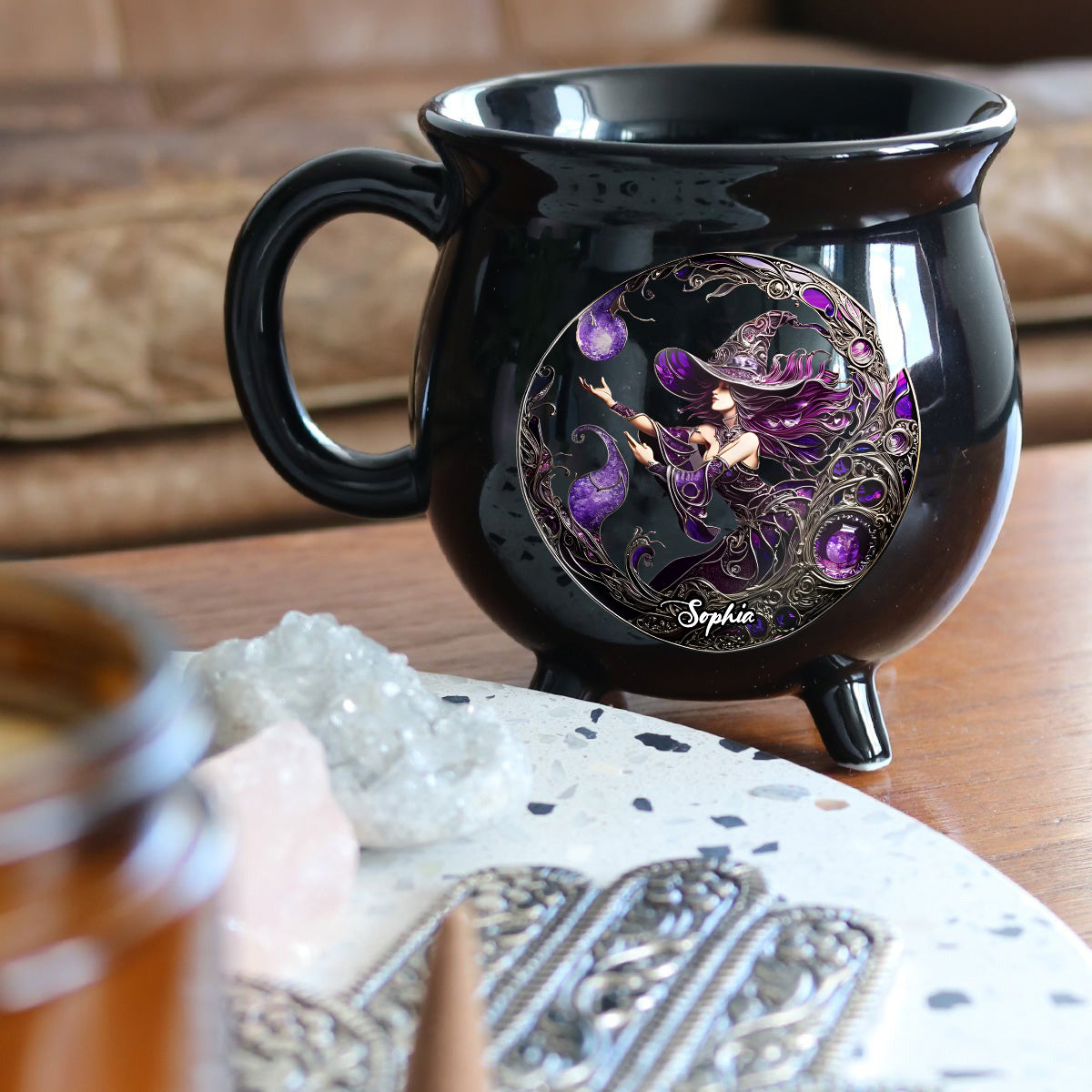 Beautiful Witch - Personalized Witch Cauldron Mug