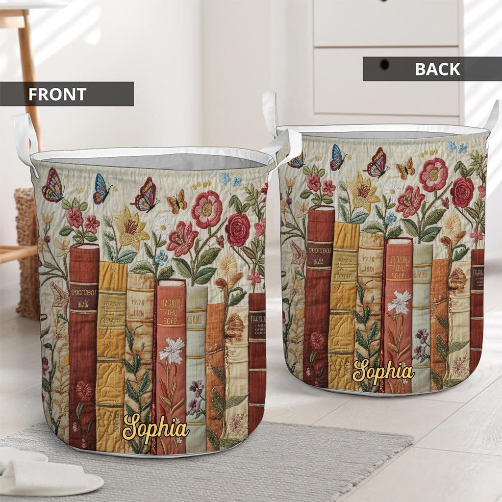 Book Flowers - Personalized Book Storage Basket