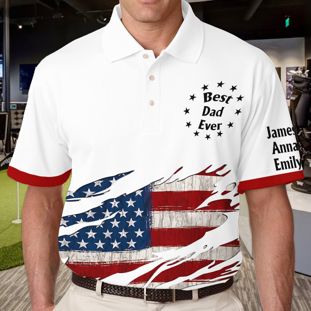 Papa ist immer großartig – personalisiertes Poloshirt für Väter