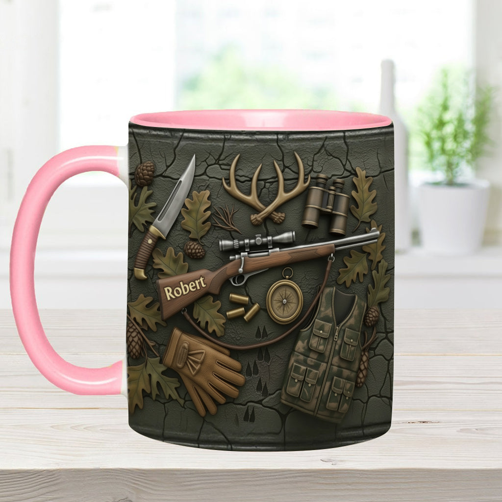 Liebe zur Jagd – Personalisierte Tasse mit Jagdmotiv