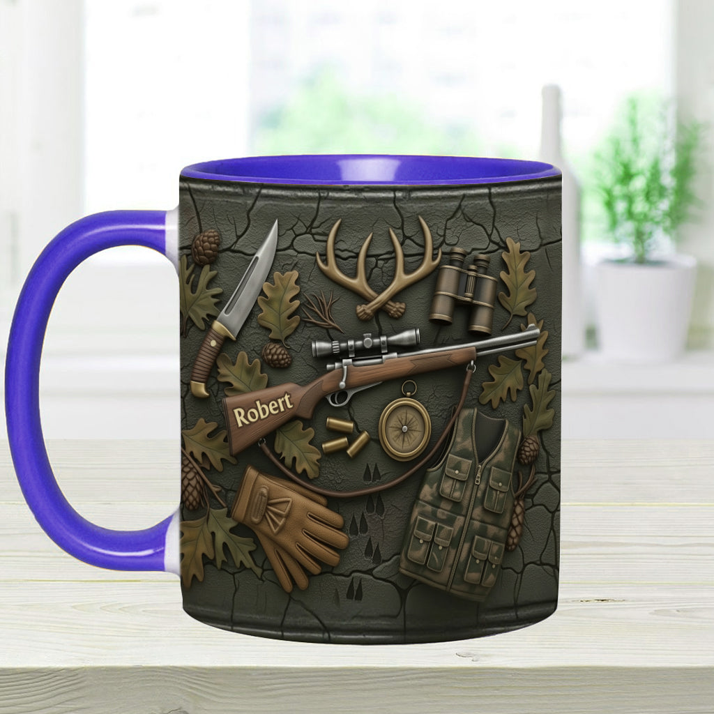 Liebe zur Jagd – Personalisierte Tasse mit Jagdmotiv