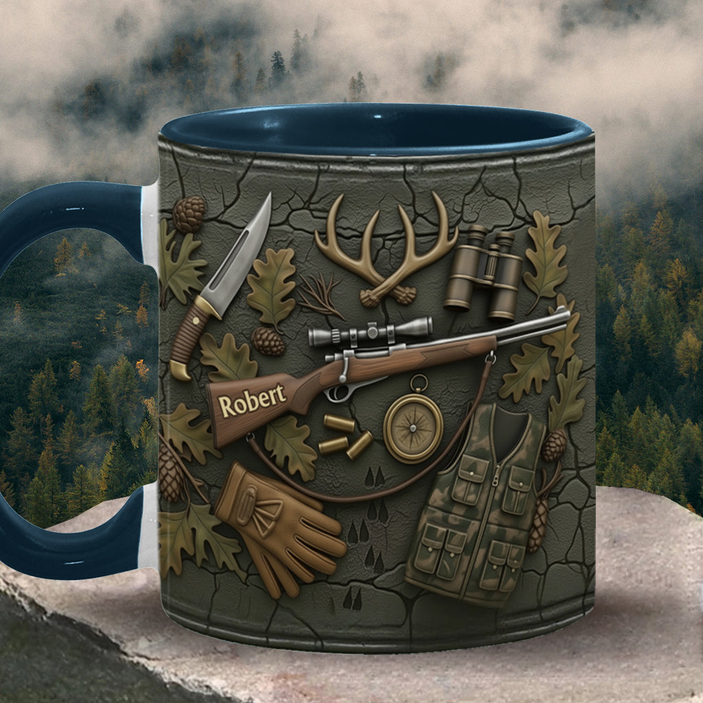 Liebe zur Jagd – Personalisierte Tasse mit Jagdmotiv
