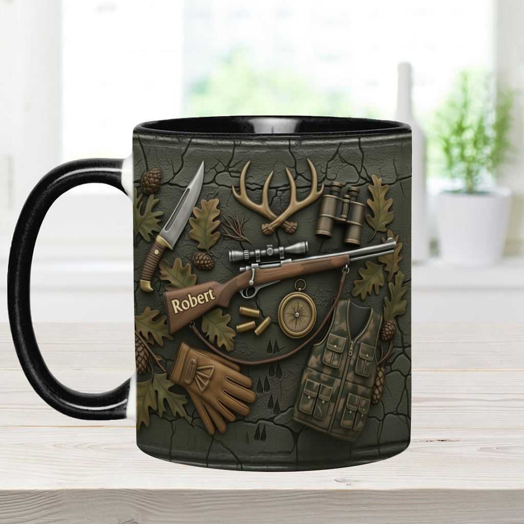 Liebe zur Jagd – Personalisierte Tasse mit Jagdmotiv