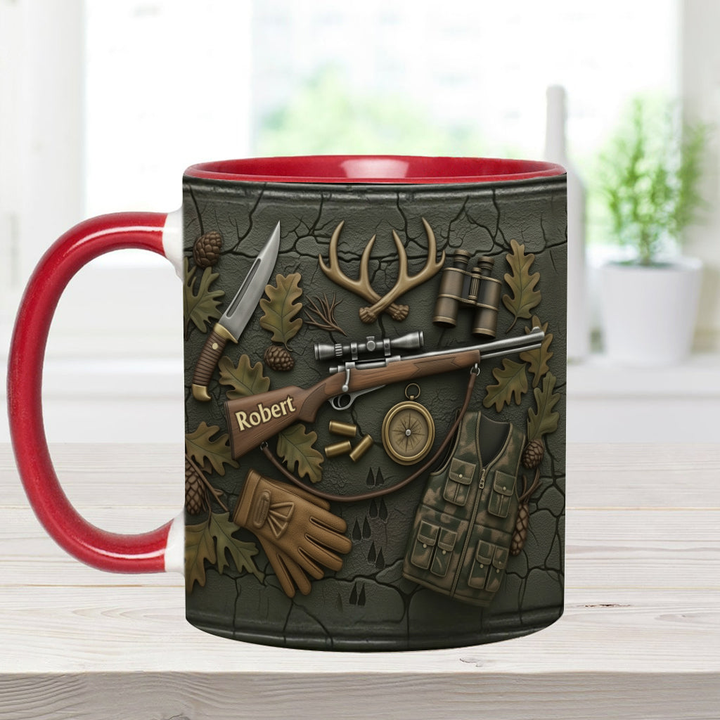 Liebe zur Jagd – Personalisierte Tasse mit Jagdmotiv