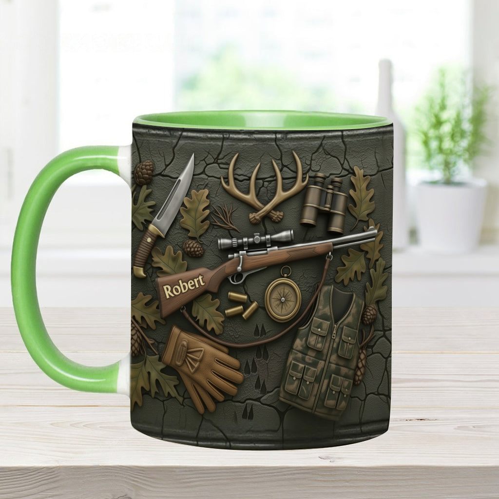 Liebe zur Jagd – Personalisierte Tasse mit Jagdmotiv