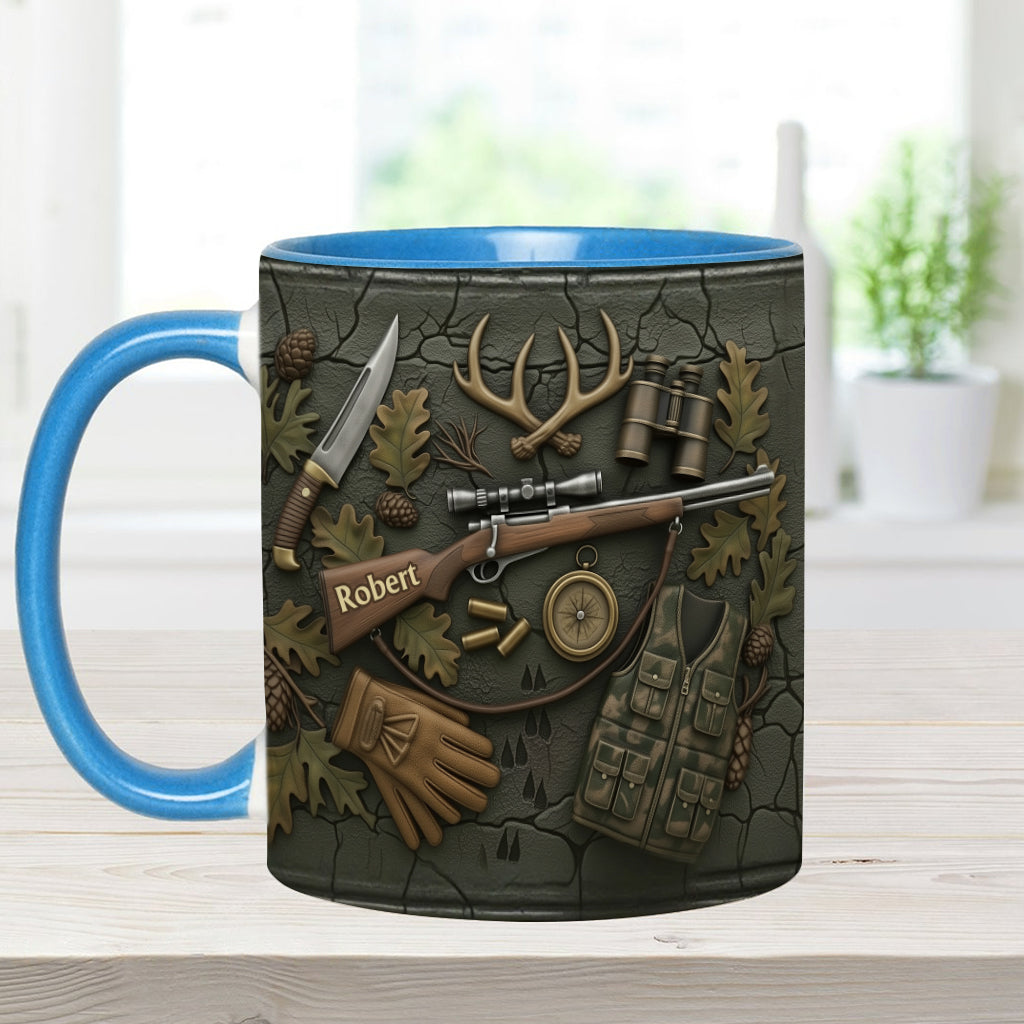 Liebe zur Jagd – Personalisierte Tasse mit Jagdmotiv