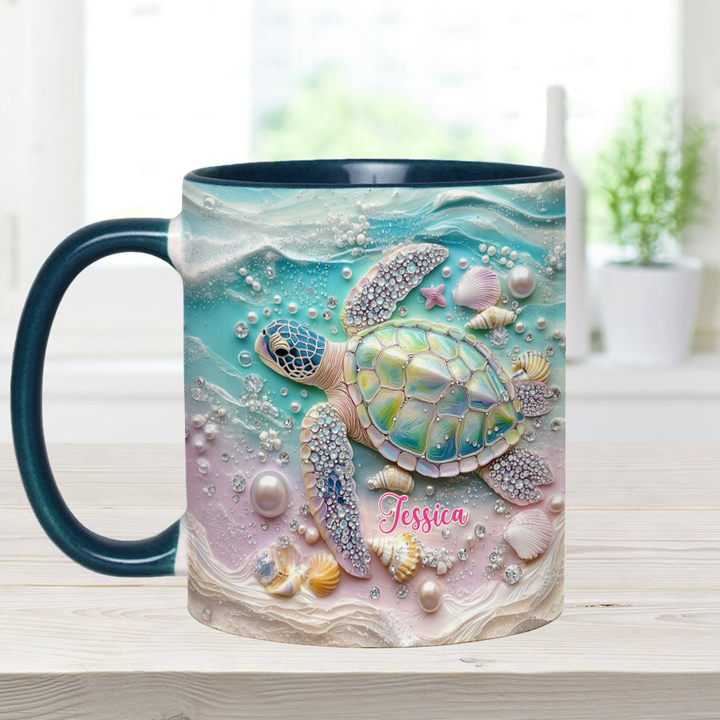 Personalisierte Tasse mit Schildkrötenmotiv