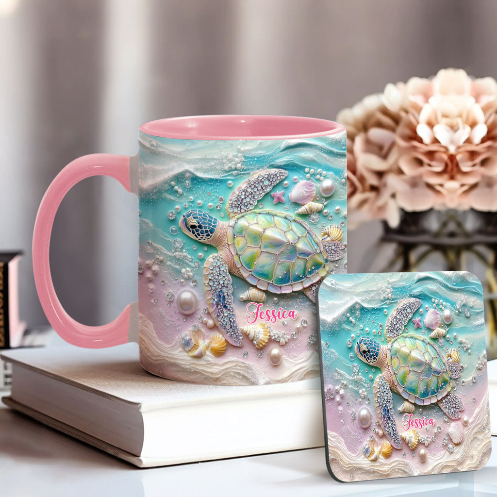 Personalisierte Tasse mit Schildkrötenmotiv