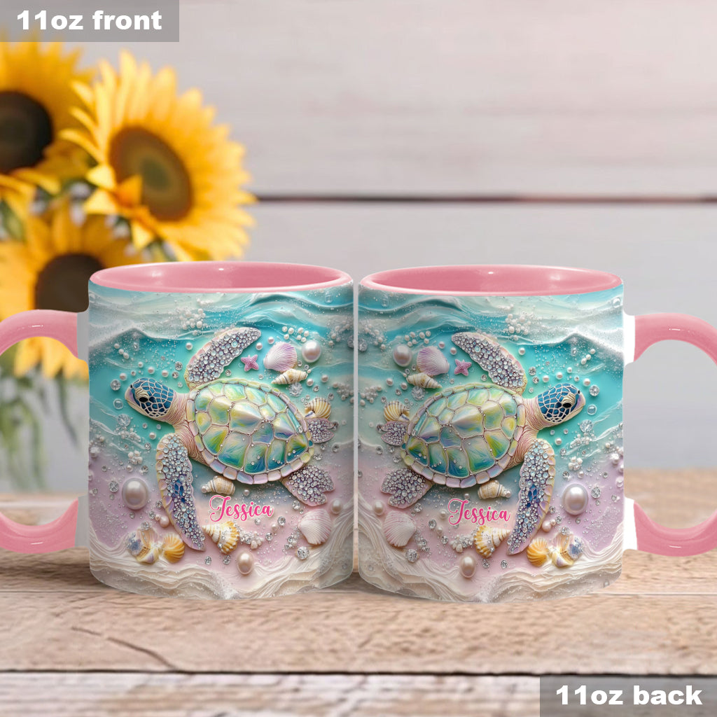 Personalisierte Tasse mit Schildkrötenmotiv