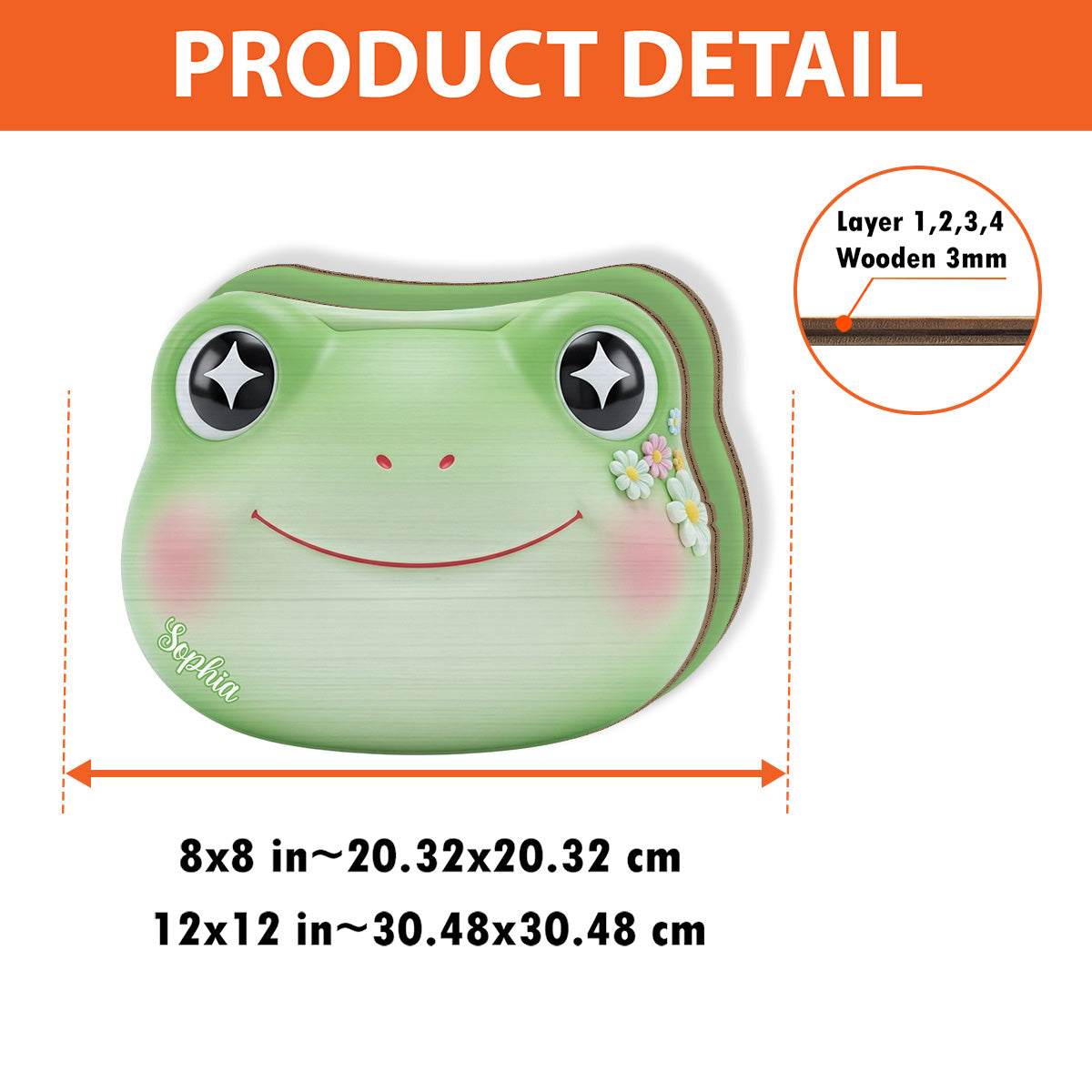 Niedlicher Frosch – Personalisierter Frosch-Stifthalter aus Holz