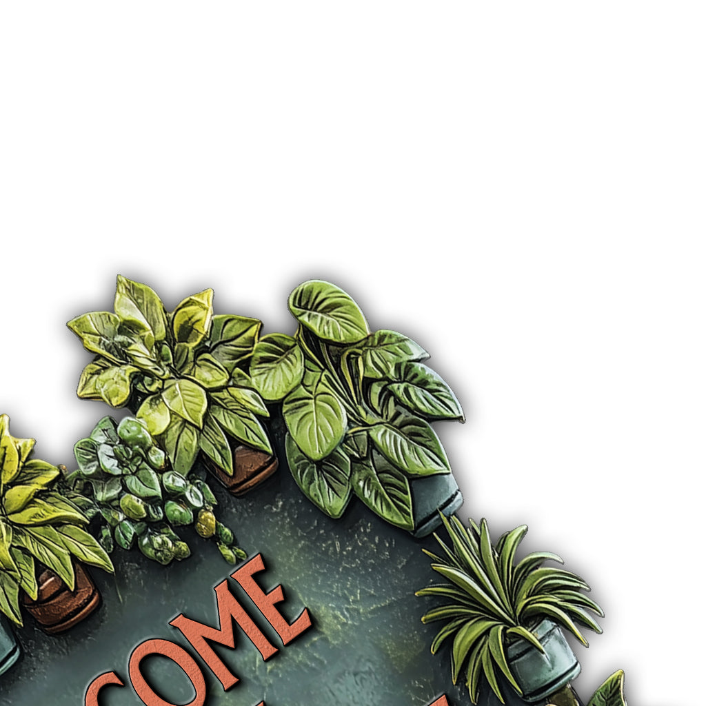 Willkommen in meinem Wohlfühlort – personalisiertes Gartenschild aus Metall