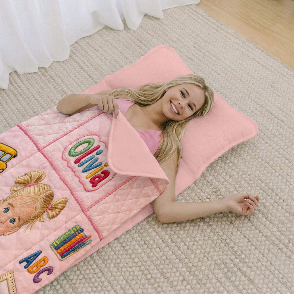 Back To School - Personalized Kid Nap Mat