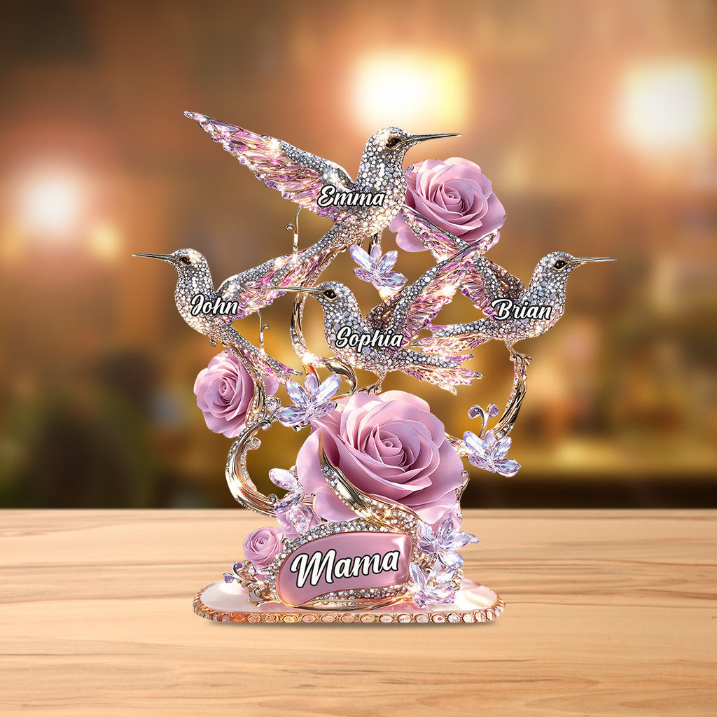 Wir lieben dich – Geschenk für Mama und Oma – Personalisierte Acrylplakette in individueller Form für Mutter