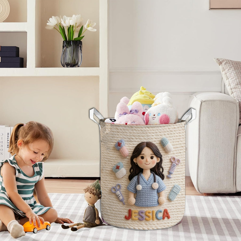 Any Photo Any Theme - Personalized Nurse Storage Basket