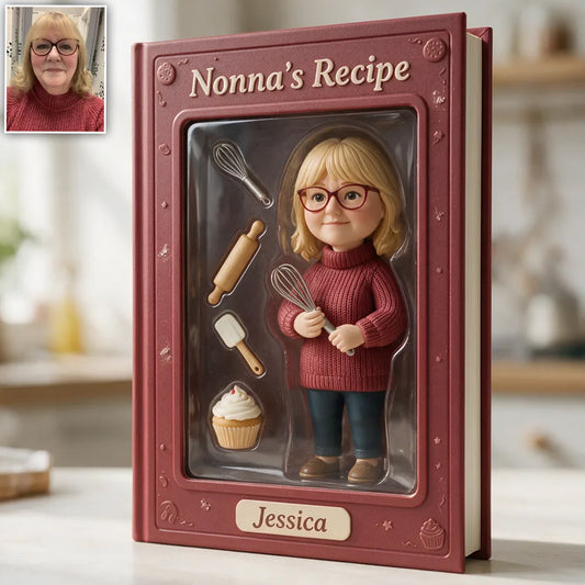 Custom From Any Photo, Recipe Notebook - Personalized Baking Leather Journal