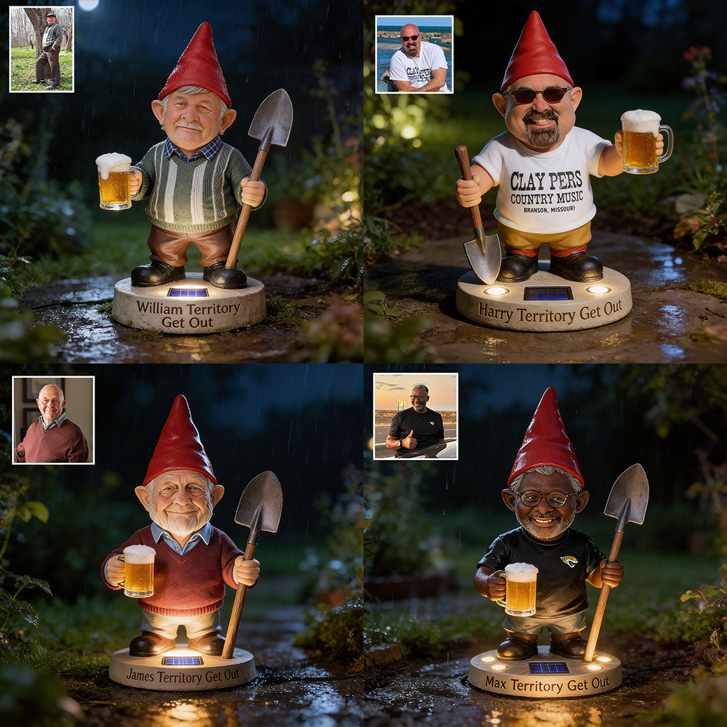 Mein Territorium Raus - Personalisierte Garten Solar Acryl Licht