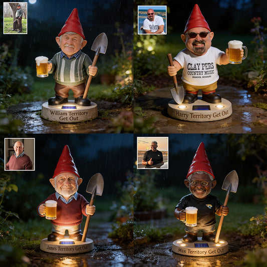Mein Territorium Raus - Personalisierte Garten Solar Acryl Licht