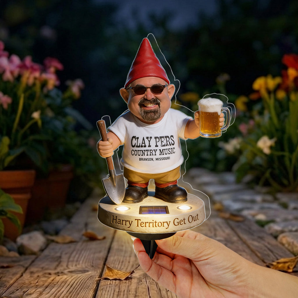 Mein Territorium Raus - Personalisierte Garten Solar Acryl Licht