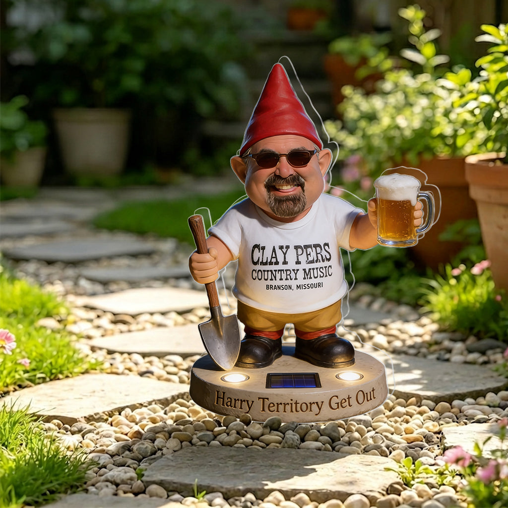 Mein Territorium Raus - Personalisierte Garten Solar Acryl Licht