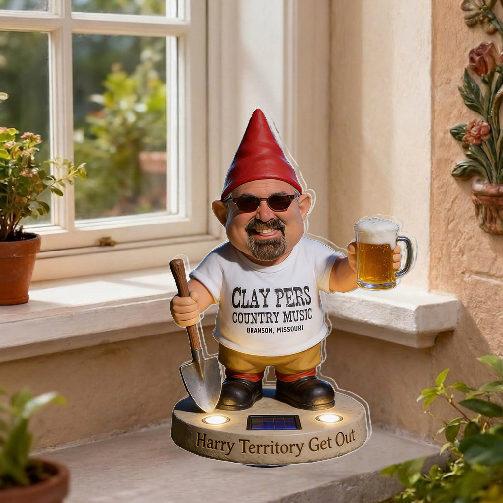 Mein Territorium Raus - Personalisierte Garten Solar Acryl Licht