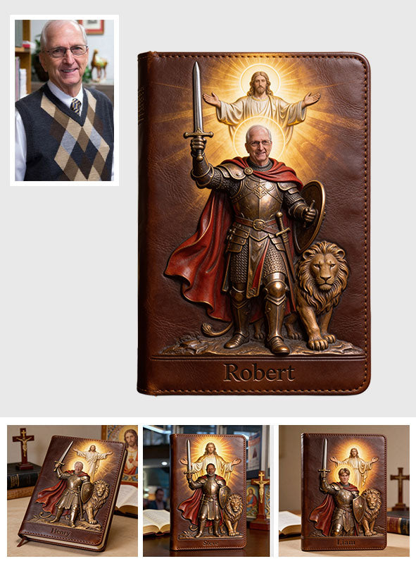 Custom Any Photo - Armor Of God - Personalized Christian Leather Journal