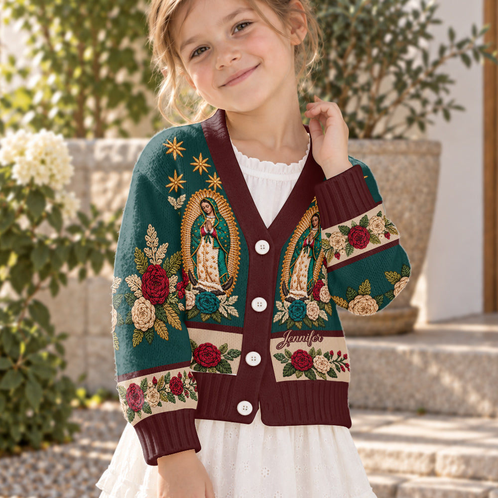 Blessed Mother - Personalized Christian Cardigan Sweater