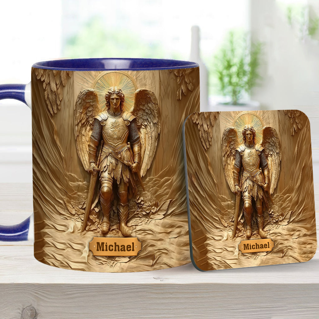 Erzengel Michael – Personalisierte Tasse mit christlichem Akzent