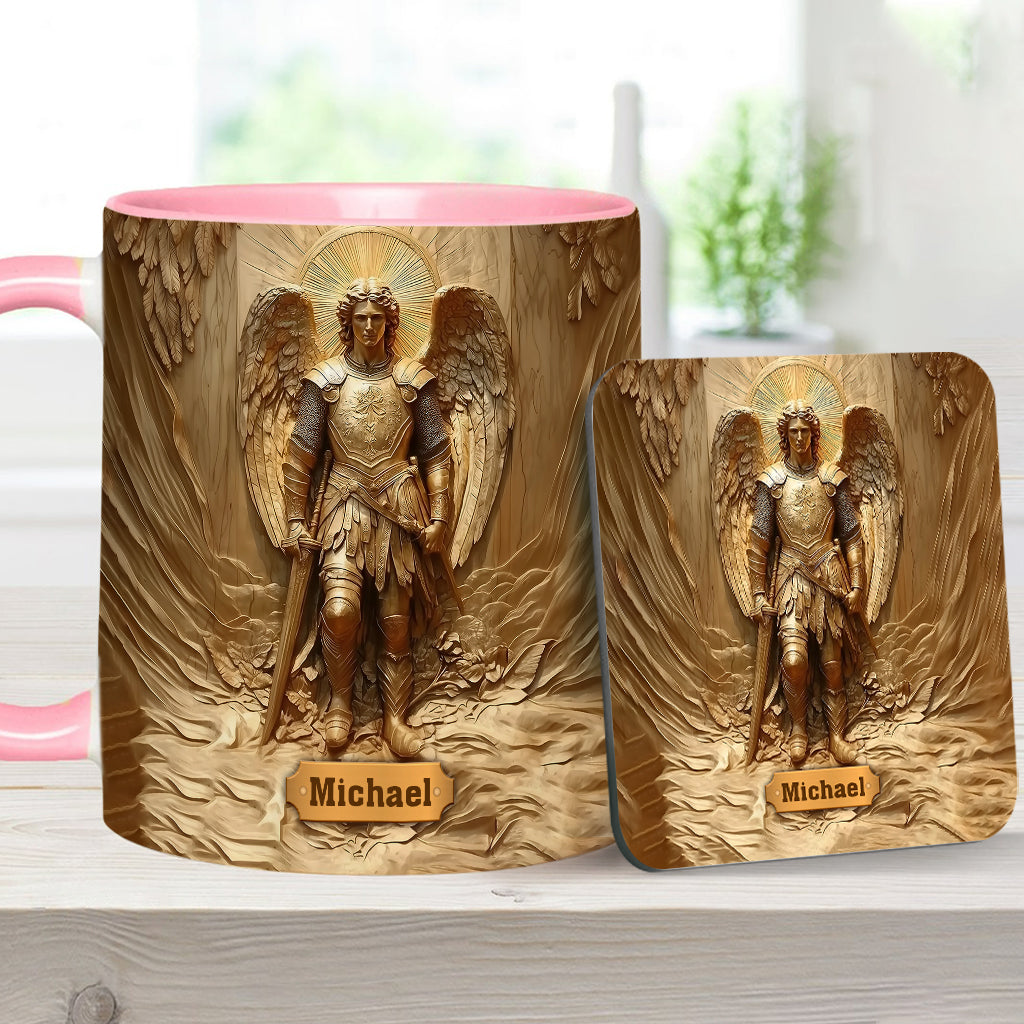 Erzengel Michael – Personalisierte Tasse mit christlichem Akzent