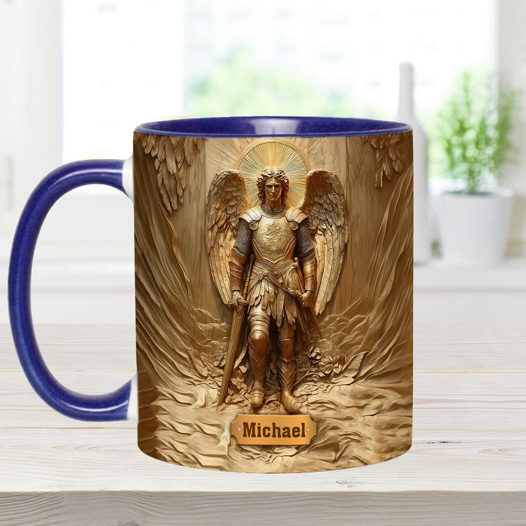 Erzengel Michael – Personalisierte Tasse mit christlichem Akzent