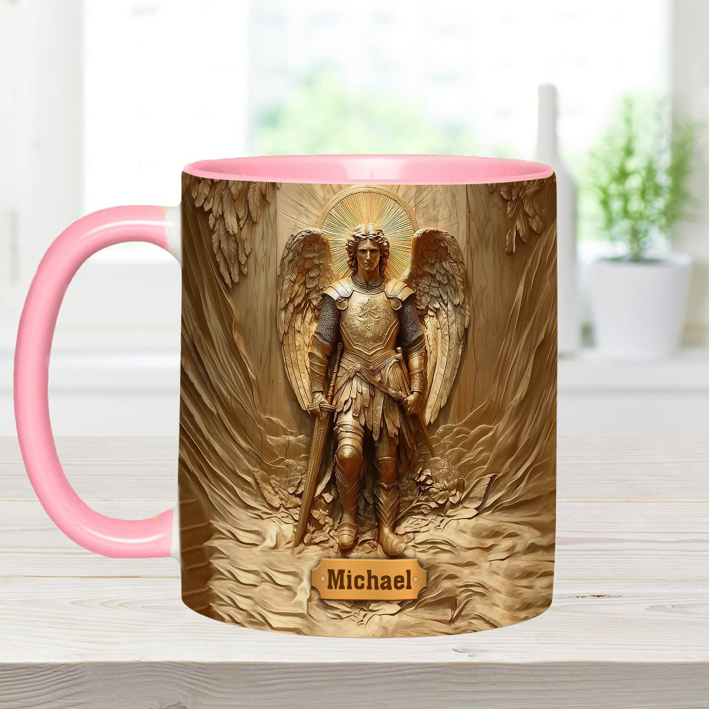 Erzengel Michael – Personalisierte Tasse mit christlichem Akzent