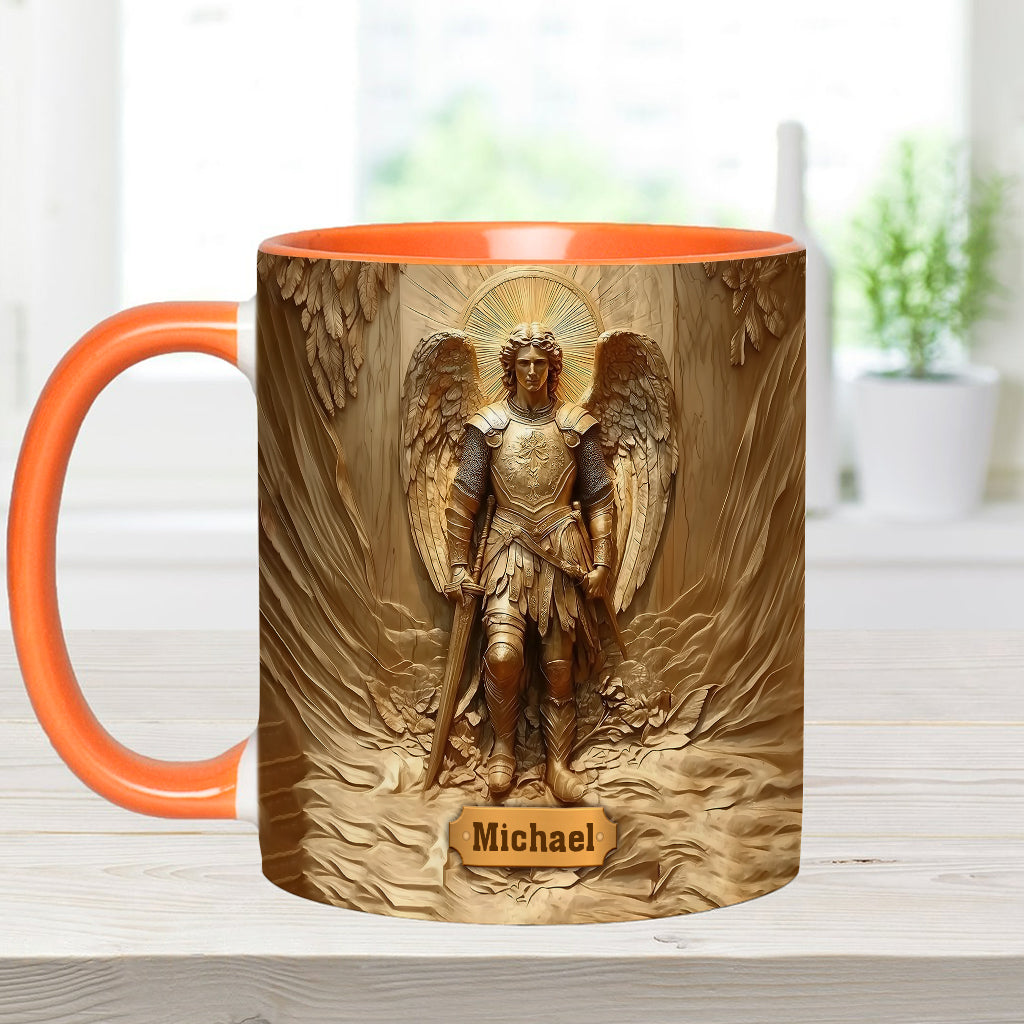 Erzengel Michael – Personalisierte Tasse mit christlichem Akzent