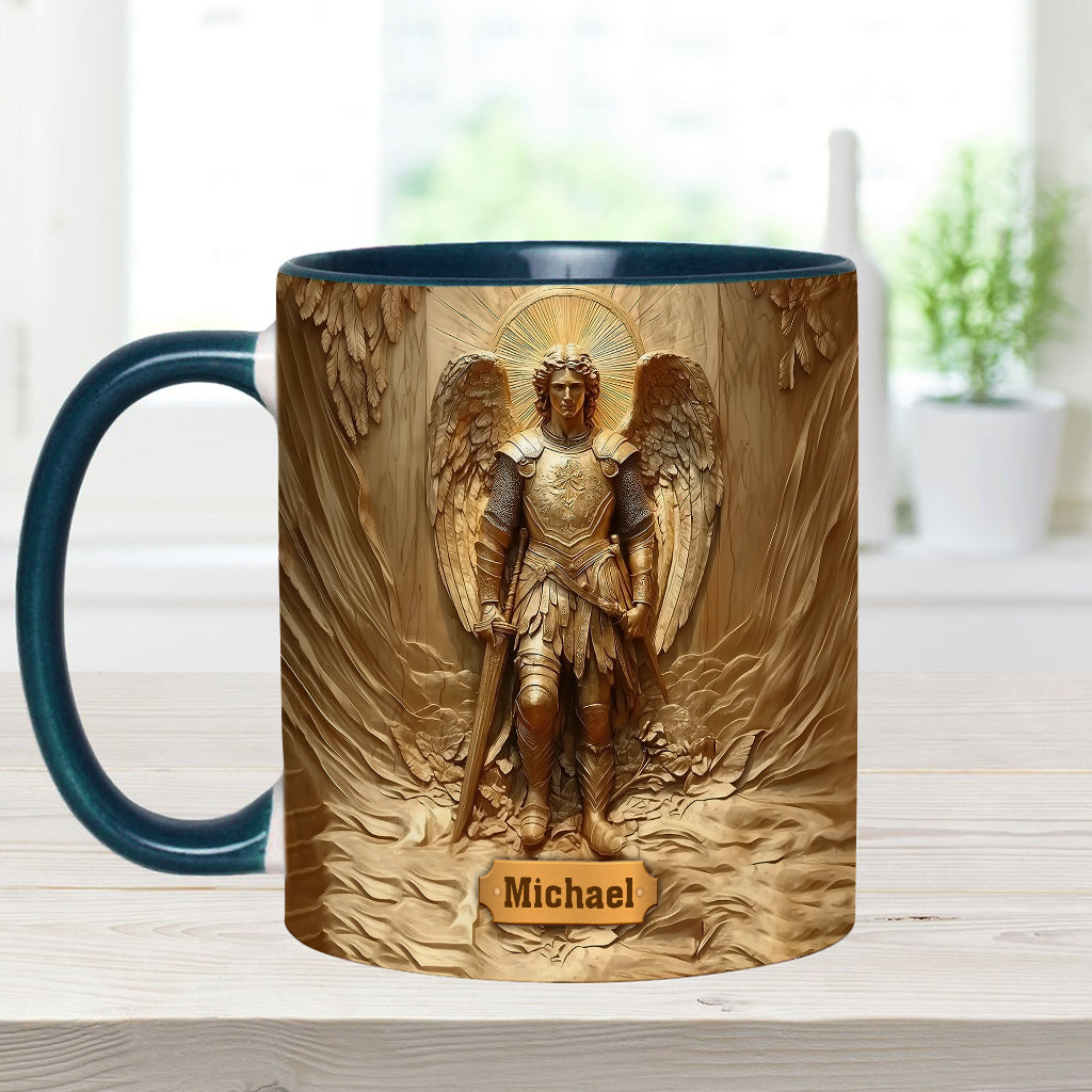 Erzengel Michael – Personalisierte Tasse mit christlichem Akzent