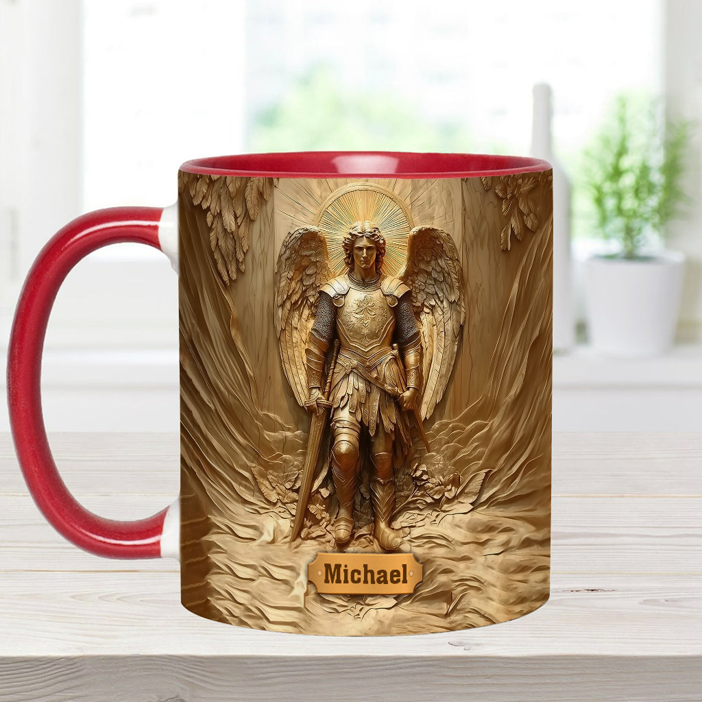 Erzengel Michael – Personalisierte Tasse mit christlichem Akzent