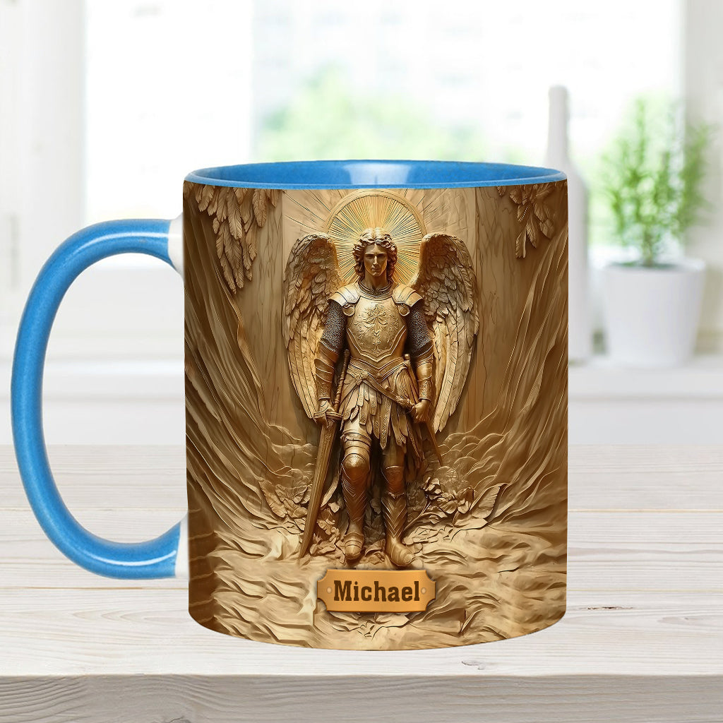 Erzengel Michael – Personalisierte Tasse mit christlichem Akzent