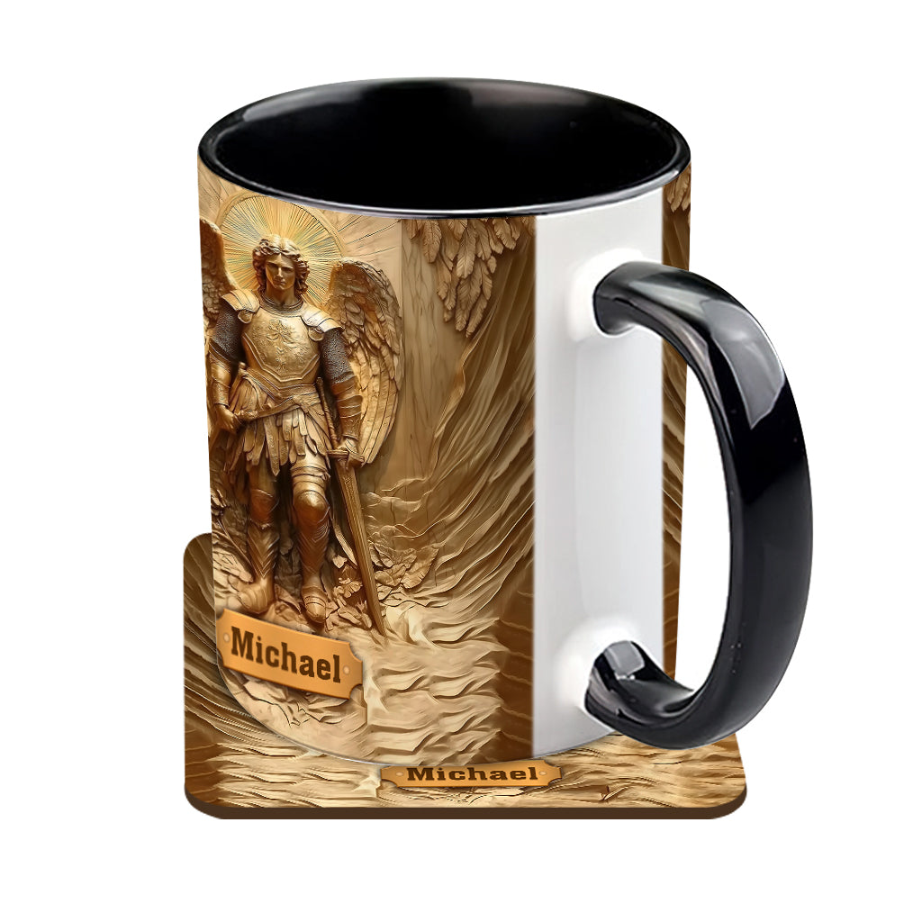 Erzengel Michael – Personalisierte Tasse mit christlichem Akzent