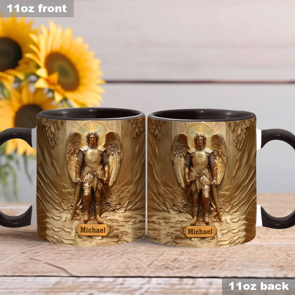 Erzengel Michael – Personalisierte Tasse mit christlichem Akzent