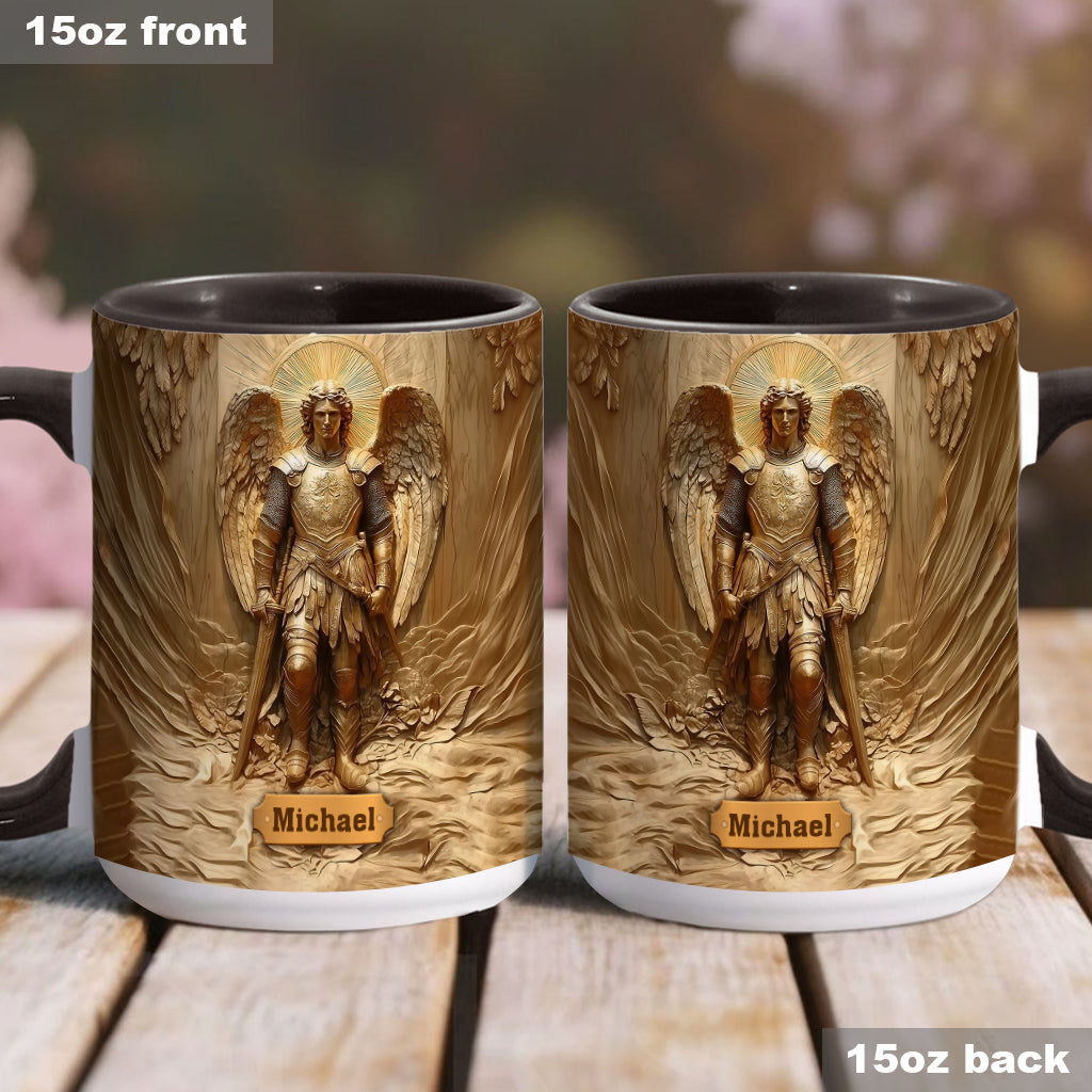Erzengel Michael – Personalisierte Tasse mit christlichem Akzent