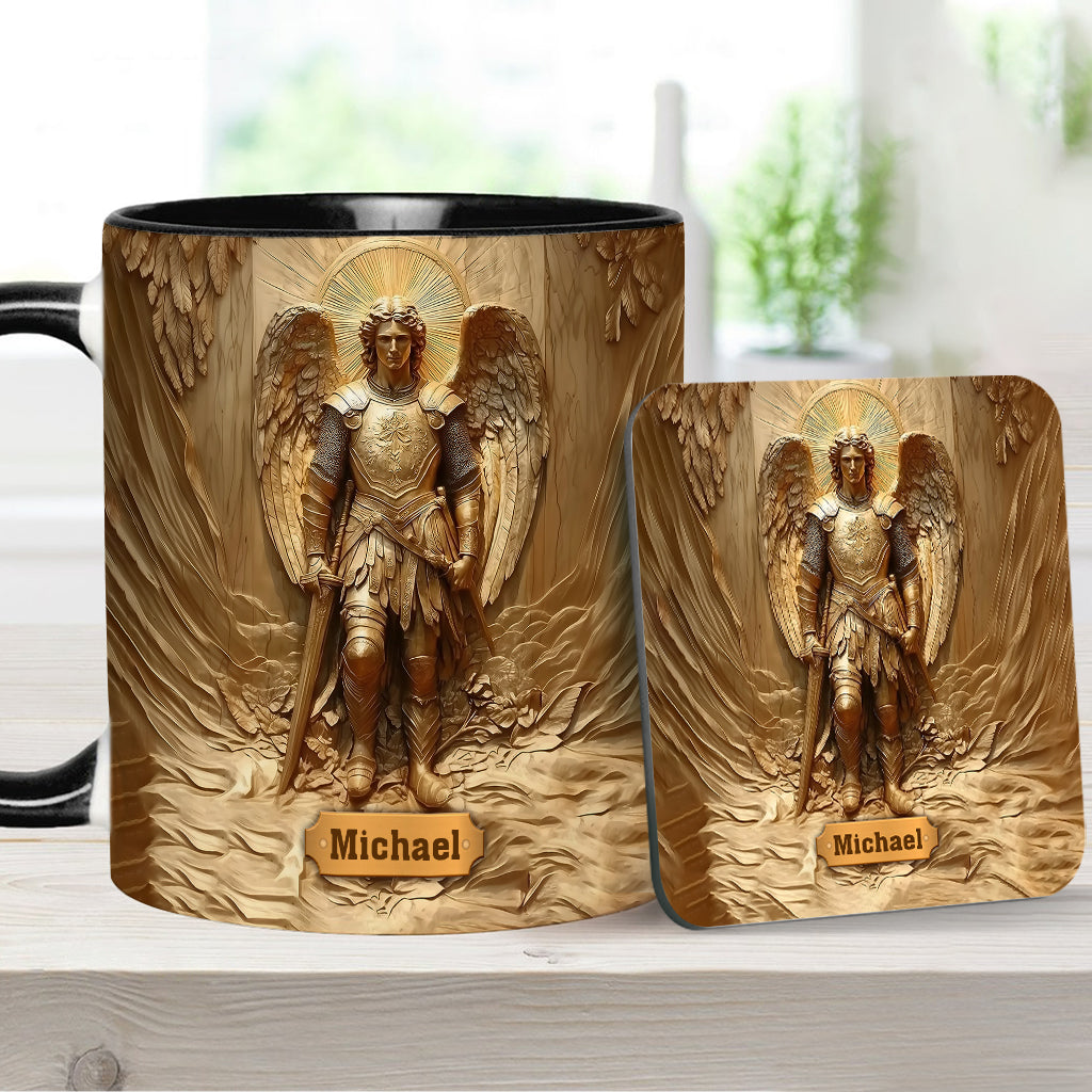 Erzengel Michael – Personalisierte Tasse mit christlichem Akzent