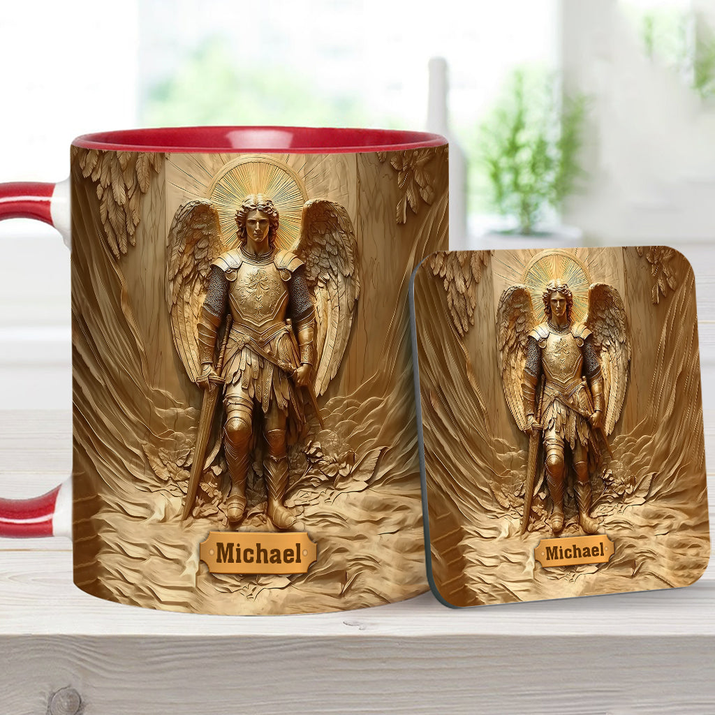 Erzengel Michael – Personalisierte Tasse mit christlichem Akzent